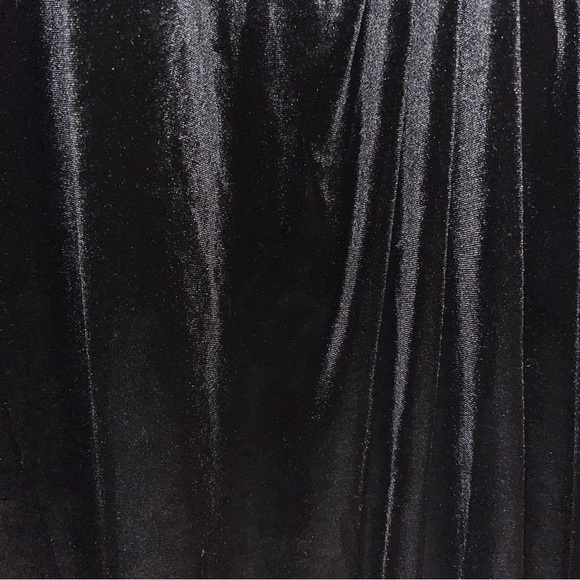 KASPER size PM black velvet sleeveless dress - Picture 6 of 6